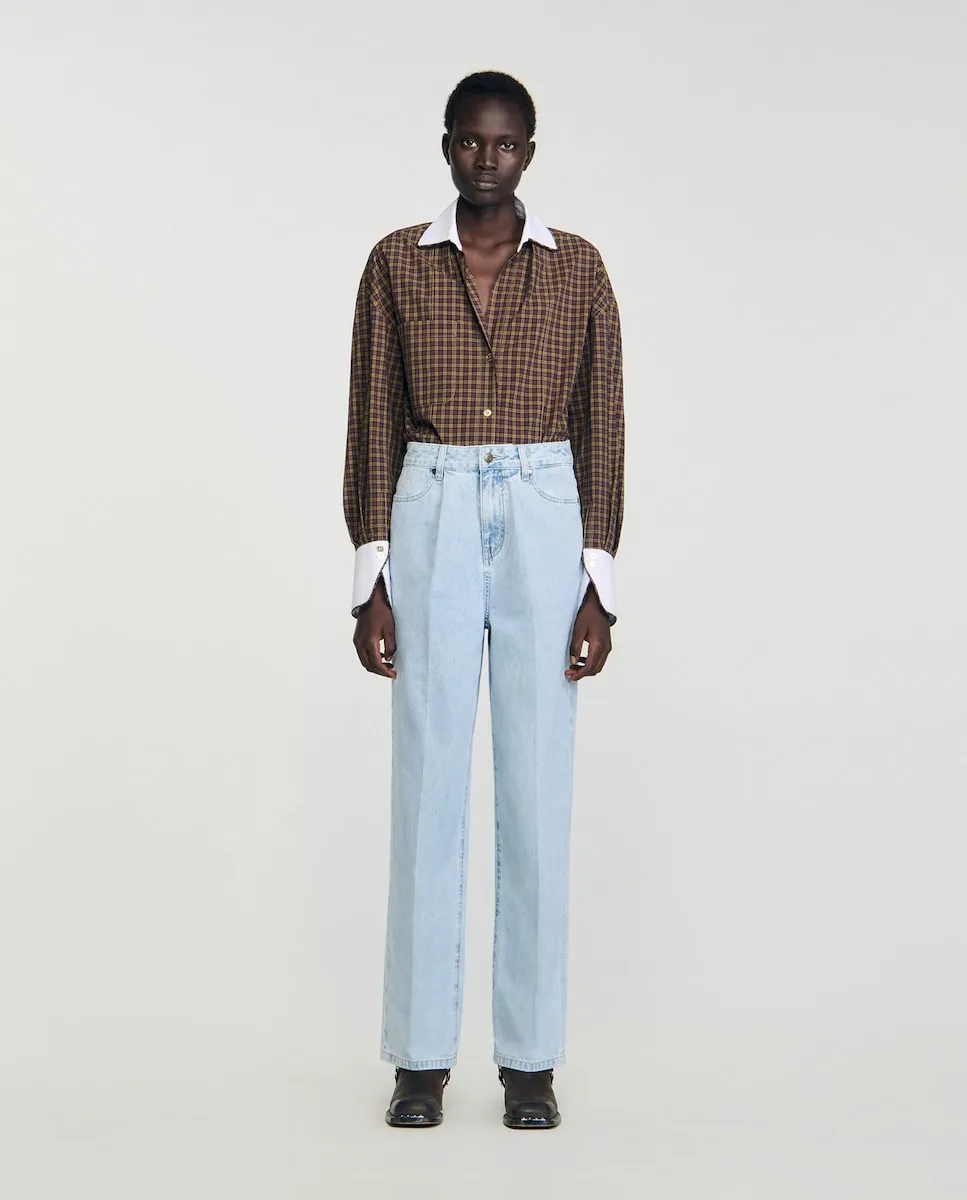 Прямые женские джинсы Vaquero Sandro, синий
Прямые женские джинсы Vaquero Sandro, синий