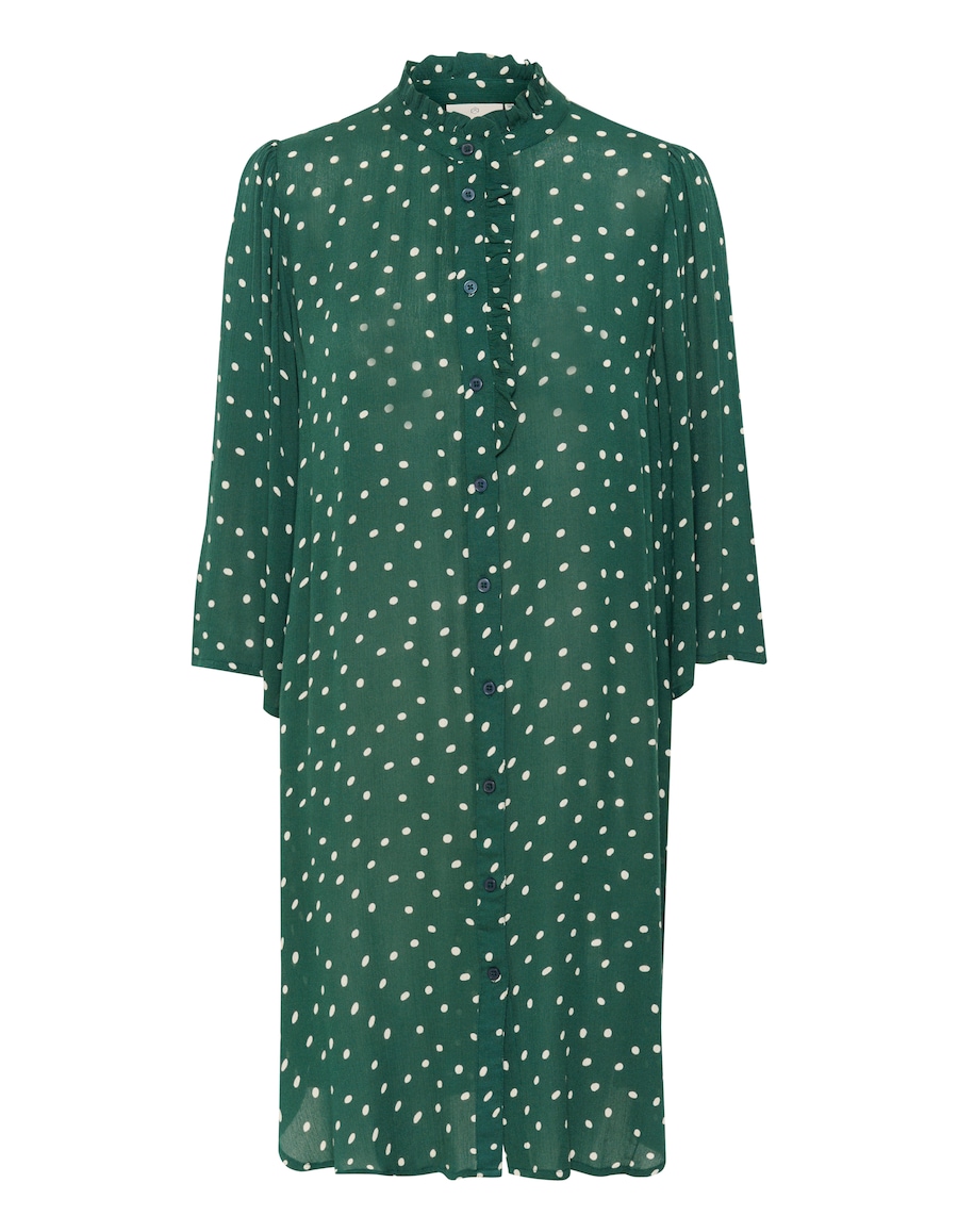 Платье-рубашка Kaffe KA Vinni, изумрудный
Платье-рубашка Kaffe KA Vinni, изумрудный