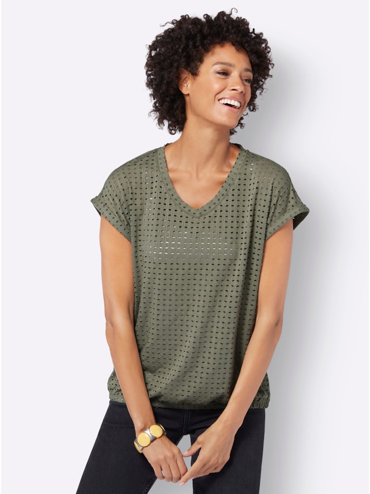 Рубашка с короткими рукавами цвета хаки WITT WEIDEN
Рубашка с короткими рукавами цвета хаки WITT WEIDEN