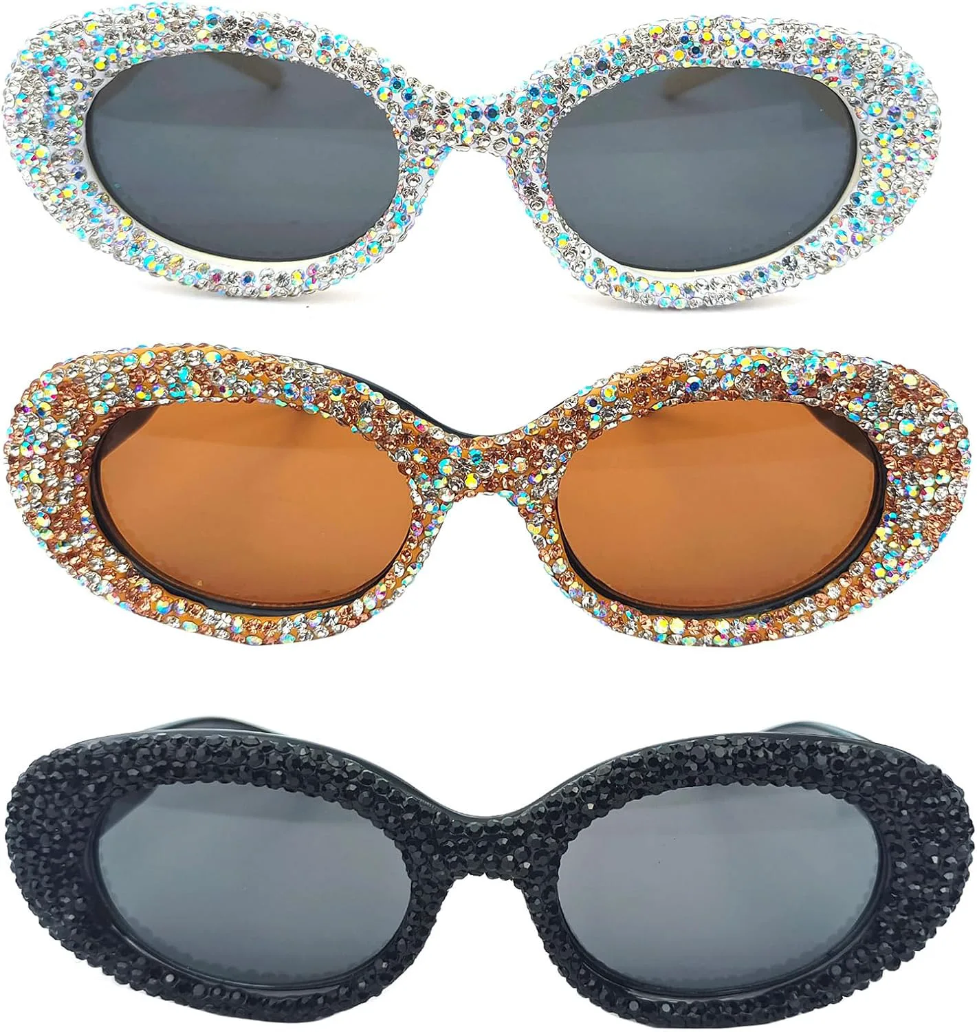Солнцезащитные очки COTIA овальной формы с бриллиантами для женщин и мужчин, роскошные, с блестками и стразами, для вечеринок и клубов, 3pcs White+brown+black
Солнцезащитные очки COTIA овальной формы с бриллиантами для женщин и мужчин, роскошные, с блестками и стразами, для вечеринок и клубов, 3pcs White+brown+black