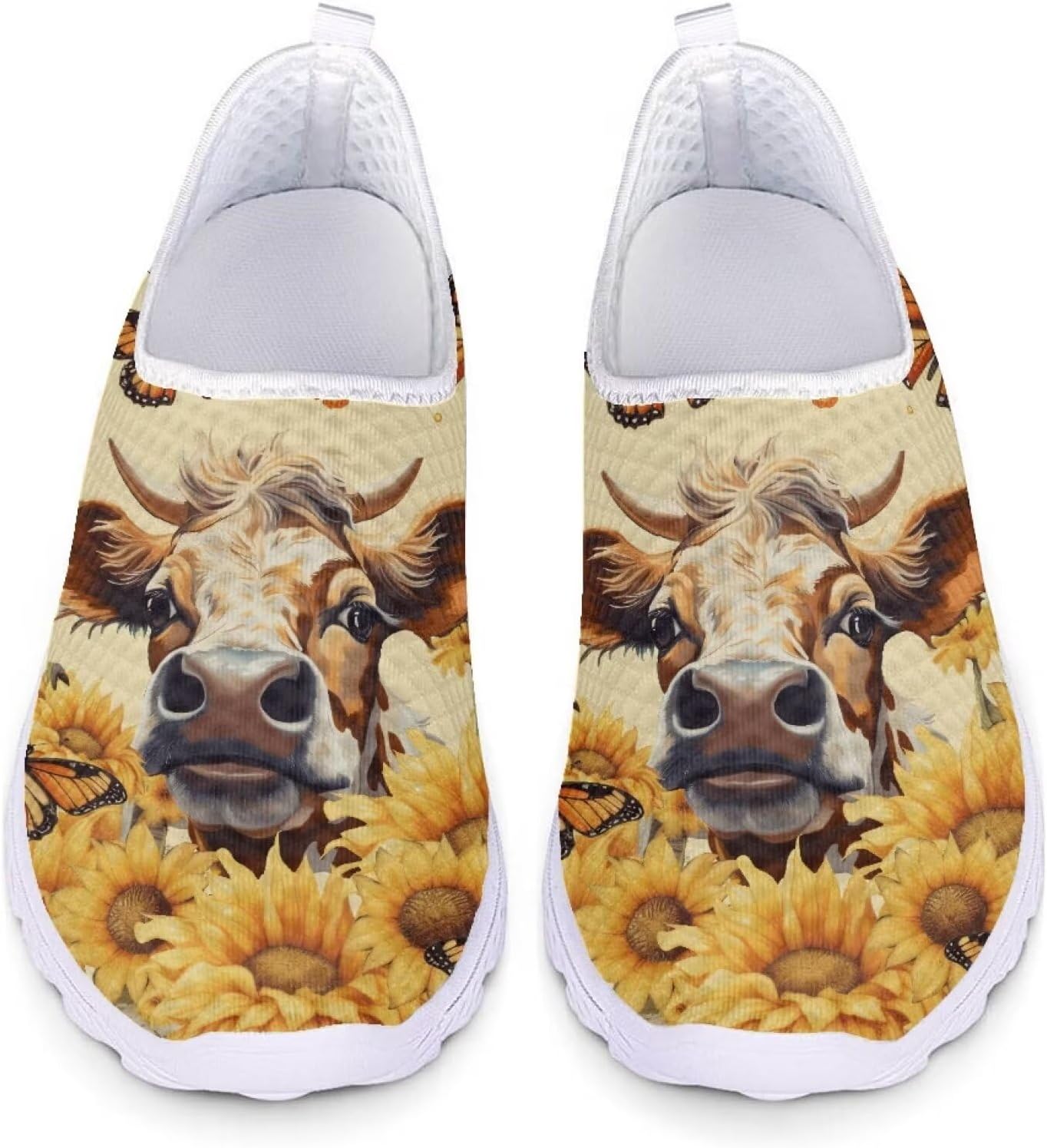Кроссовки из сетки для женщин и мужчин, прогулочная обувь, без шнурков, противоскользящие, размер США 5-12, спортивная одежда Xixirimido, Cow Sunflower
Кроссовки из сетки для женщин и мужчин, прогулочная обувь, без шнурков, противоскользящие, размер США 5-12, спортивная одежда Xixirimido, Cow Sunflower