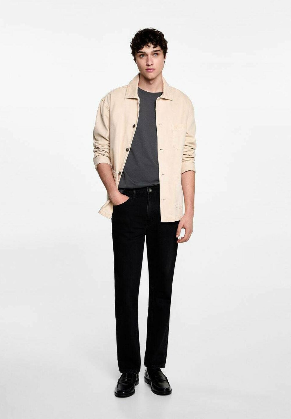 Джинсы прямого кроя Mango Kids, черный деним
Джинсы прямого кроя Mango Kids, черный деним