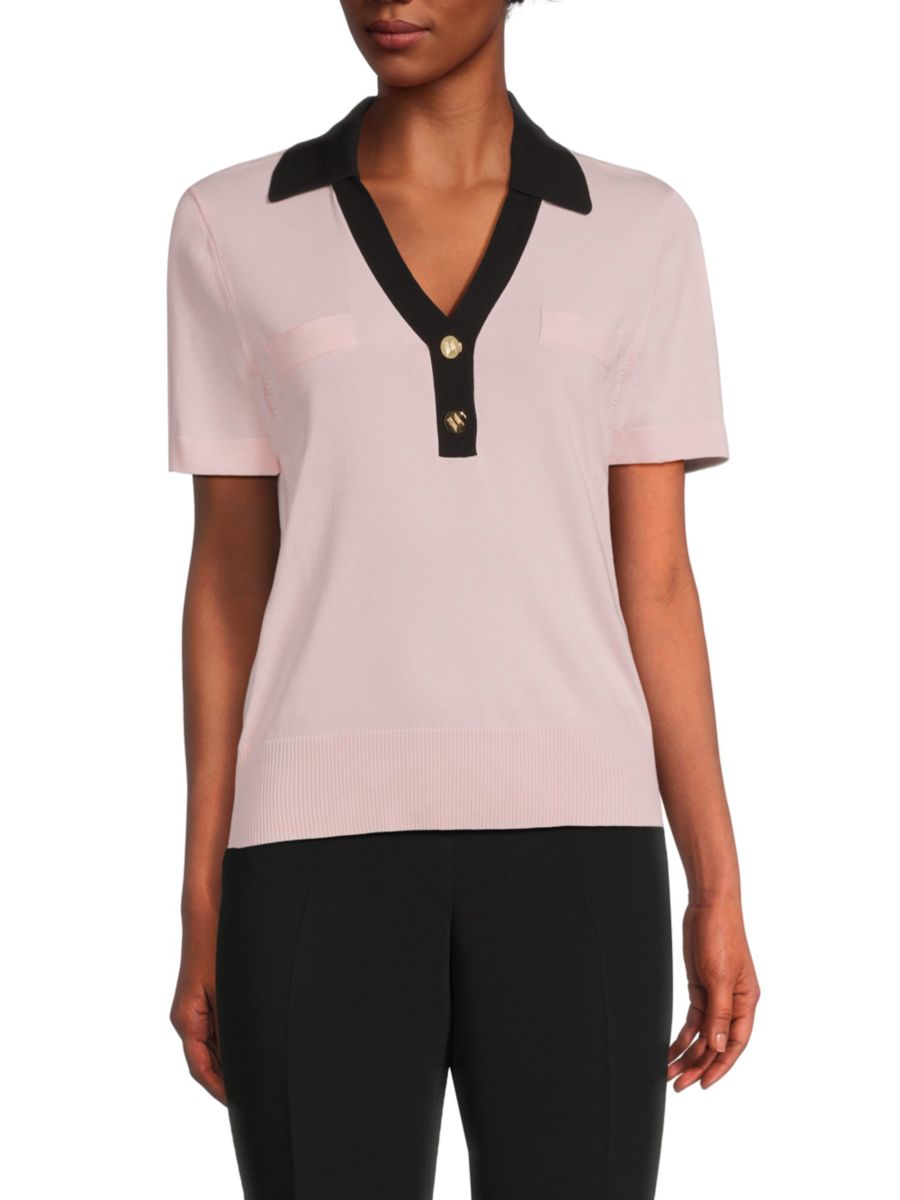 Свитер-поло с контрастной отделкой Karl Lagerfeld Paris, цвет Parfait Pink
Свитер-поло с контрастной отделкой Karl Lagerfeld Paris, цвет Parfait Pink