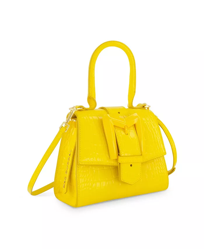 Мини-сумка с ремешком и пряжкой из кожи крокодила Mac Duggal, желтый
Мини-сумка с ремешком и пряжкой из кожи крокодила Mac Duggal, желтый