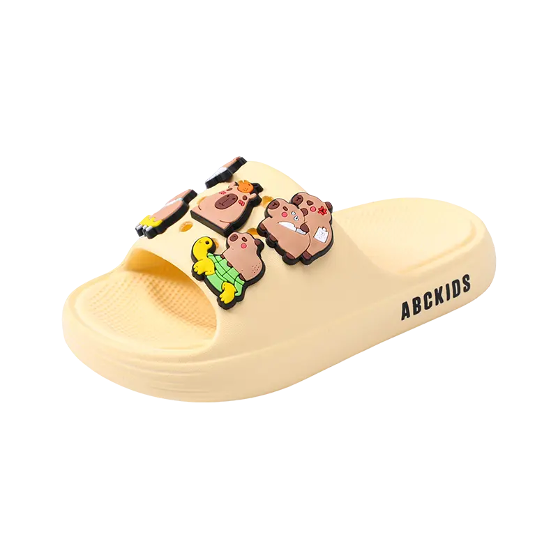 Детские тапочки с низким верхом, противоскользящие, износостойкие, дышащие, легкие, амортизирующие ABC KIDS, желтый/кремовый
Детские тапочки с низким верхом, противоскользящие, износостойкие, дышащие, легкие, амортизирующие ABC KIDS, желтый/кремовый