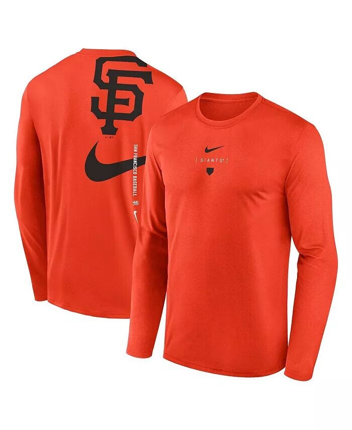 Мужская оранжевая футболка San Francisco Giants с большой галочкой на спине Legend Performance Nike
Мужская оранжевая футболка San Francisco Giants с большой галочкой на спине Legend Performance Nike