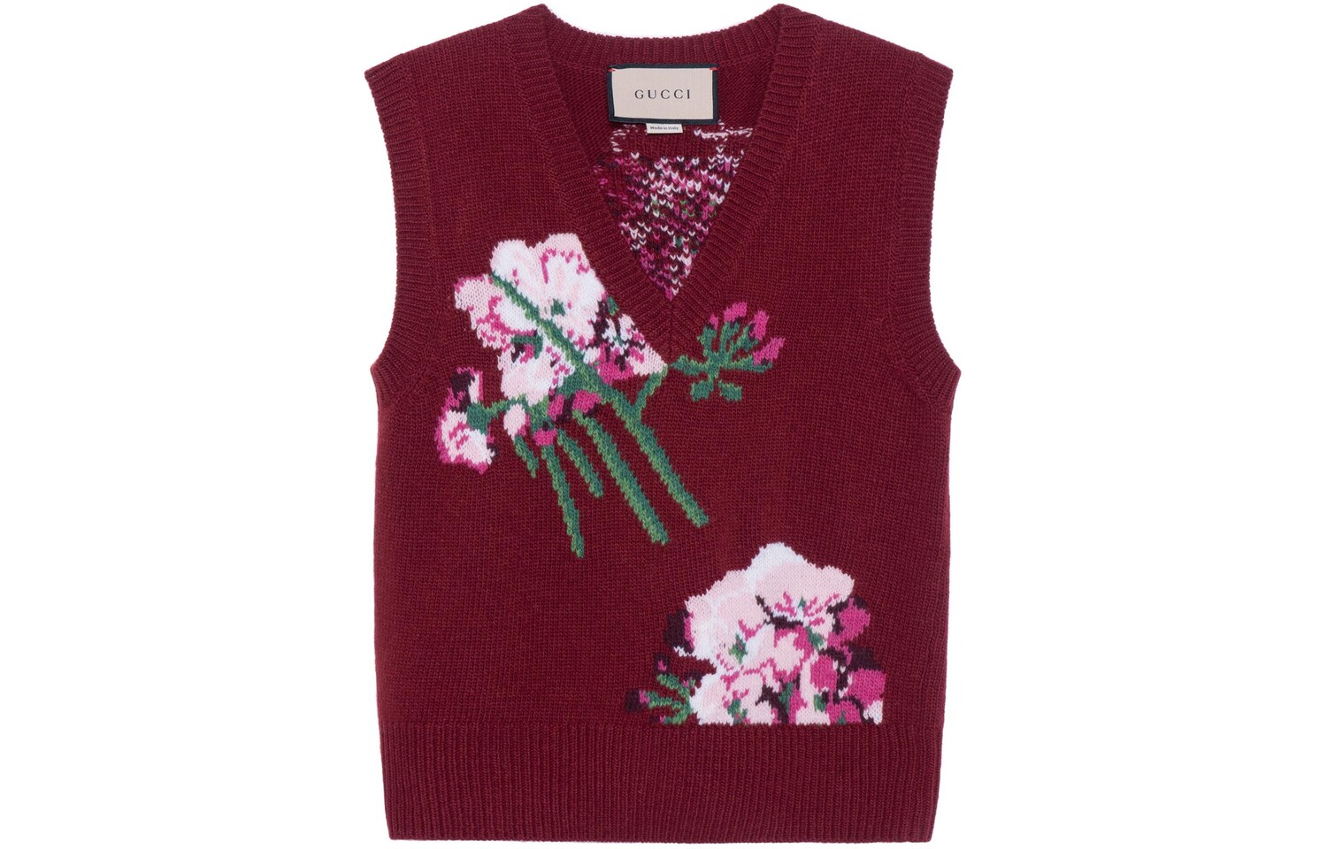 Жилет женский Gucci с цветочным принтом, красный
Жилет женский Gucci с цветочным принтом, красный