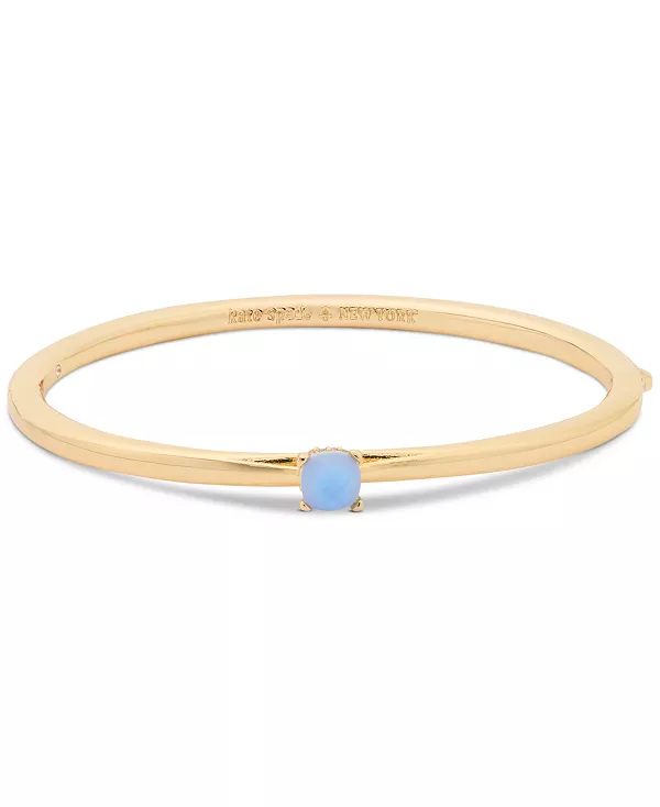 Браслет-Браслет с кубическим цирконием золотистого цвета Kate Spade New York, blue.
Браслет-Браслет с кубическим цирконием золотистого цвета Kate Spade New York, blue.