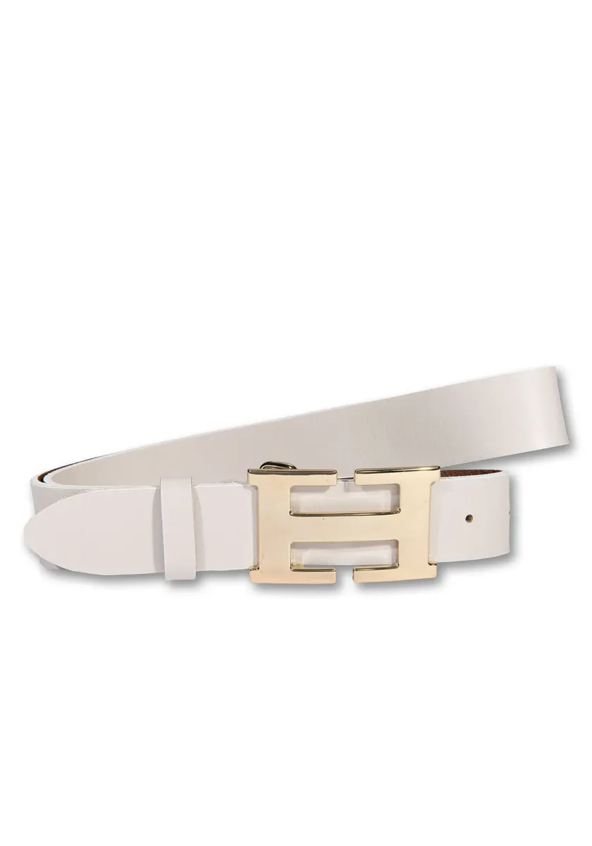 Кожаный ремень Silbergift с графической пряжкой золотого цвета, бежевый
Кожаный ремень Silbergift с графической пряжкой золотого цвета, бежевый