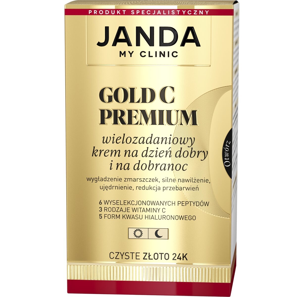 Janda, My Clinic, Многозадачный крем Gold C Premium для доброго утра и ночи, 50 мл Janda My Clinic
Janda, My Clinic, Многозадачный крем Gold C Premium для доброго утра и ночи, 50 мл Janda My Clinic