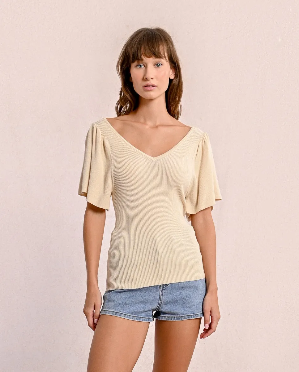 Женский свитер с короткими рукавами и завязкой сзади Molly Bracken, цвет Crudo
Женский свитер с короткими рукавами и завязкой сзади Molly Bracken, цвет Crudo