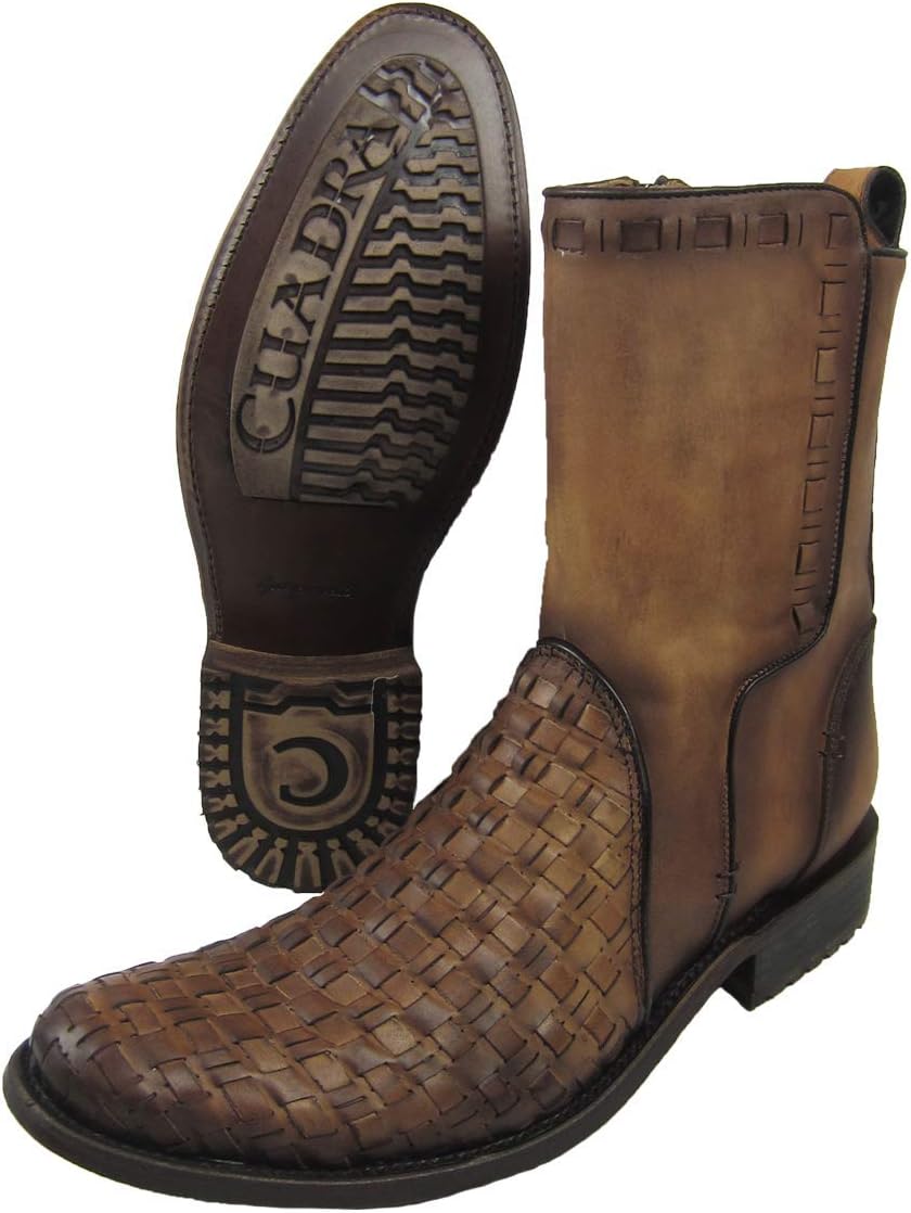 Мужские городские плетеные ботинки Cuadra из миндальной коровьей кожи с круглым носком и ковбойской щиколоткой - CU199, initial
Мужские городские плетеные ботинки Cuadra из миндальной коровьей кожи с круглым носком и ковбойской щиколоткой - CU199, initial