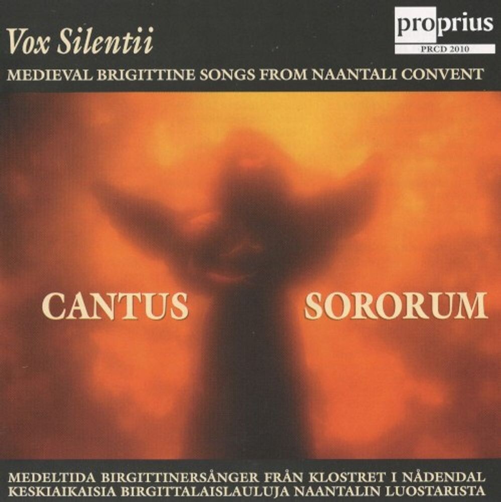 Диск CD Cantus Sororum - Medieval Brigettine Songs from Naantali Convent - Vox Silentii
Диск CD Cantus Sororum - Medieval Brigettine Songs from Naantali Convent - Vox Silentii