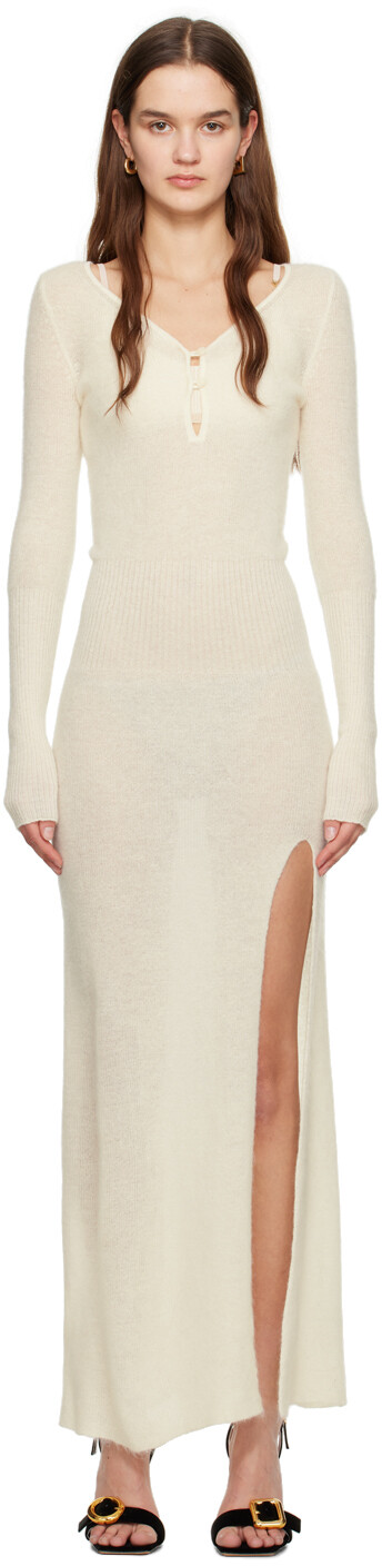 Платье макси Off-White 'La robe Alzou' Jacquemus 
Платье макси Off-White 'La robe Alzou' Jacquemus
