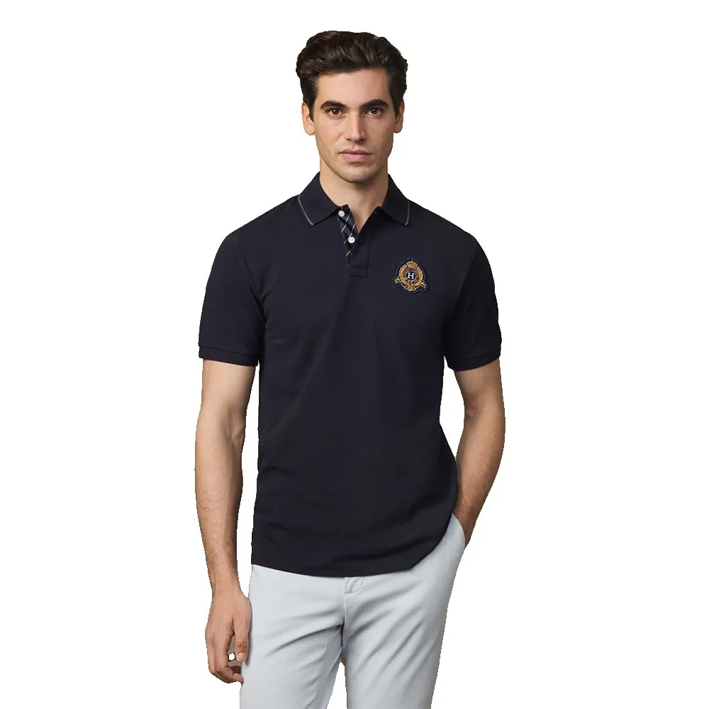 Поло с коротким рукавом Hackett Heritage Crest Logo, синий
Поло с коротким рукавом Hackett Heritage Crest Logo, синий