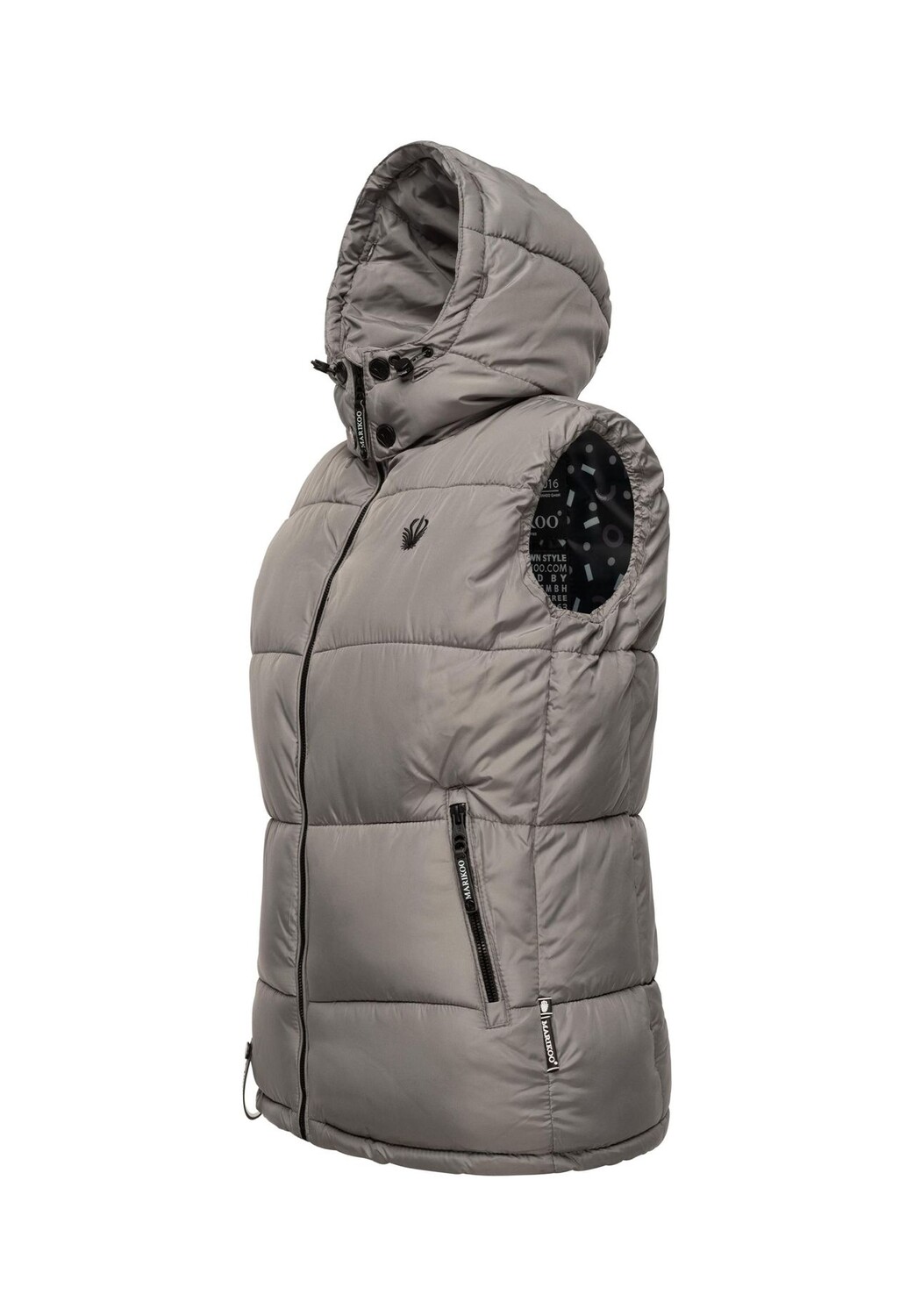 Стеганый жилет ледяные хлопья MARIKOO, серый
Стеганый жилет ледяные хлопья MARIKOO, серый