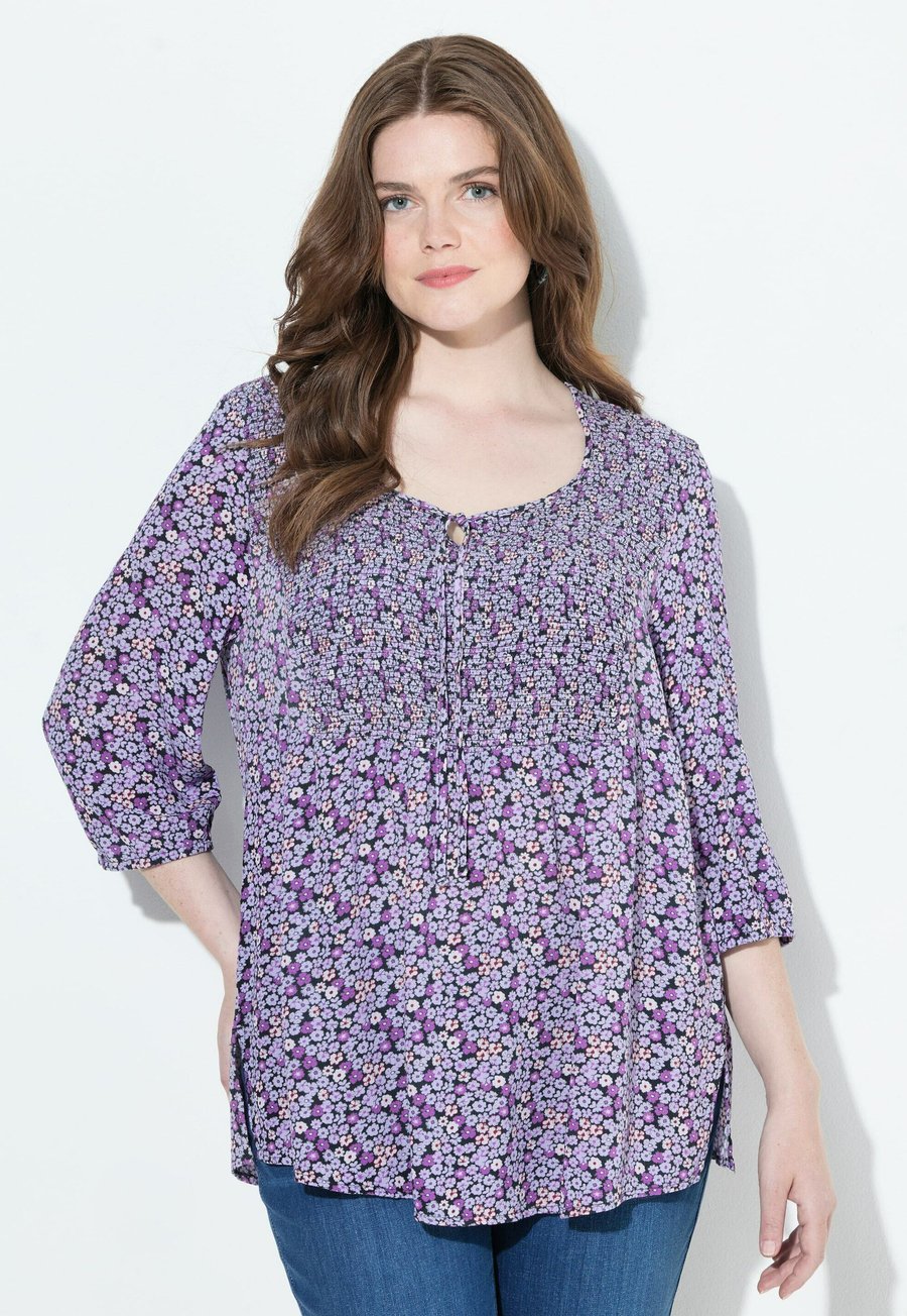 Блуза Ulla Popken SMOCKED 3/4 SLEEVE FLORAL , Lavender/Blue
Блуза Ulla Popken SMOCKED 3/4 SLEEVE FLORAL , Lavender/Blue