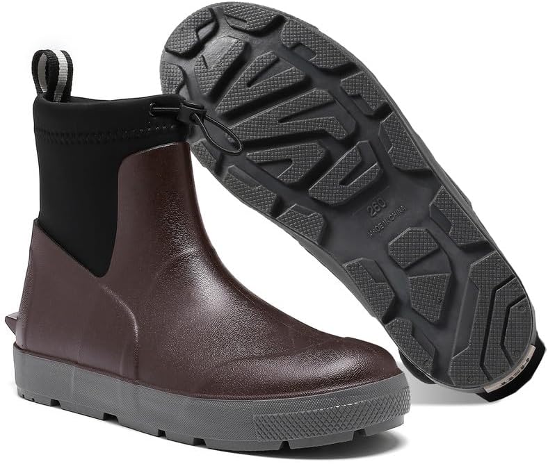 Мужские водонепроницаемые ботинки Lezzglt, противоскользящие, на щиколотку, резиновая обувь для рыбалки на открытом воздухе, ботинки Челси для работы в саду и воды, размеры 6,5-12, коричневый
Мужские водонепроницаемые ботинки Lezzglt, противоскользящие, на щиколотку, резиновая обувь для рыбалки на открытом воздухе, ботинки Челси для работы в саду и воды, размеры 6,5-12, коричневый