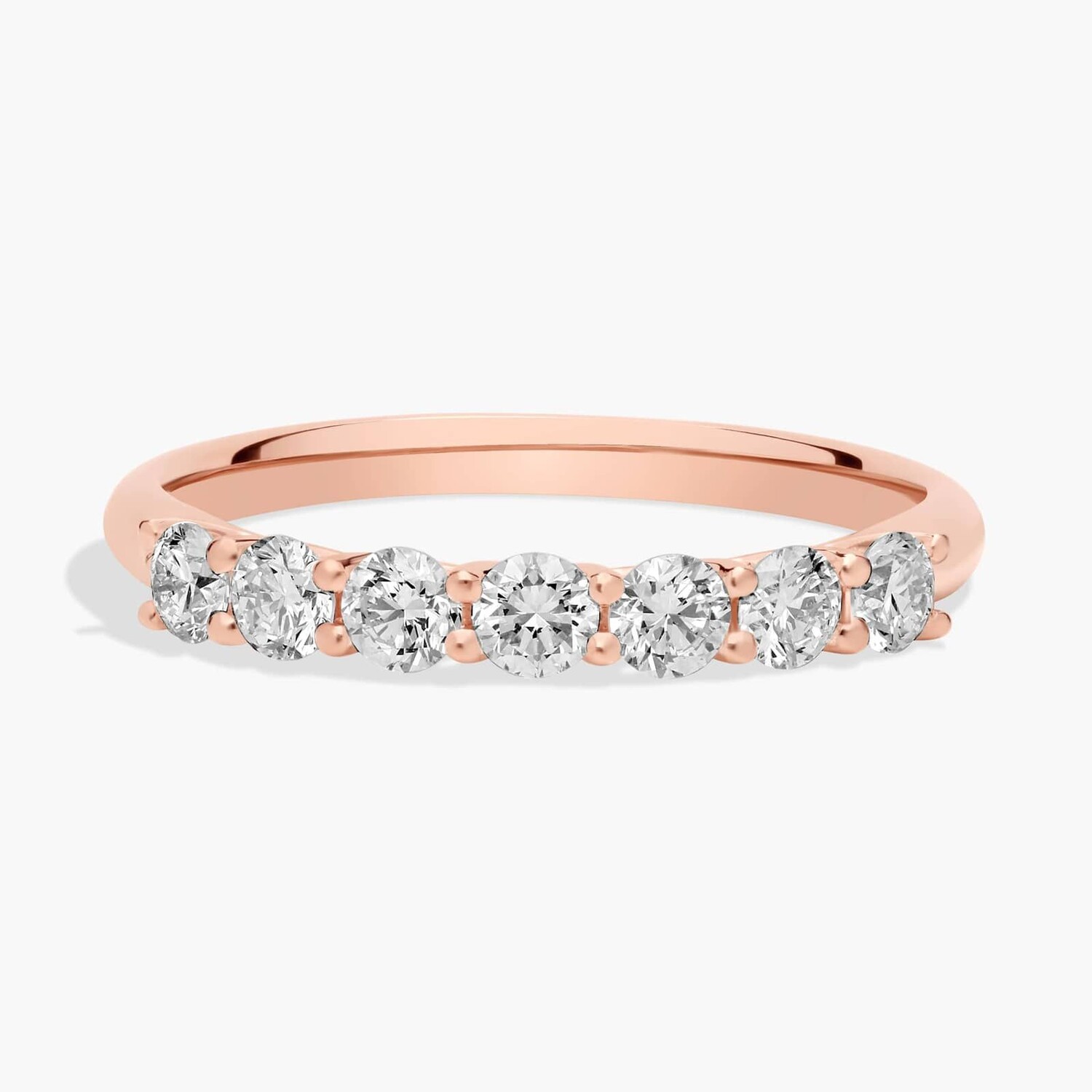 Кольцо с выращенными в лаборатории бриллиантами «Seven Sone Trellis» из розового золота 14 карат (1/2 карата, два карата — FG / VS2-SI1) Blue Nile
Кольцо с выращенными в лаборатории бриллиантами «Seven Sone Trellis» из розового золота 14 карат (1/2 карата, два карата — FG / VS2-SI1) Blue Nile