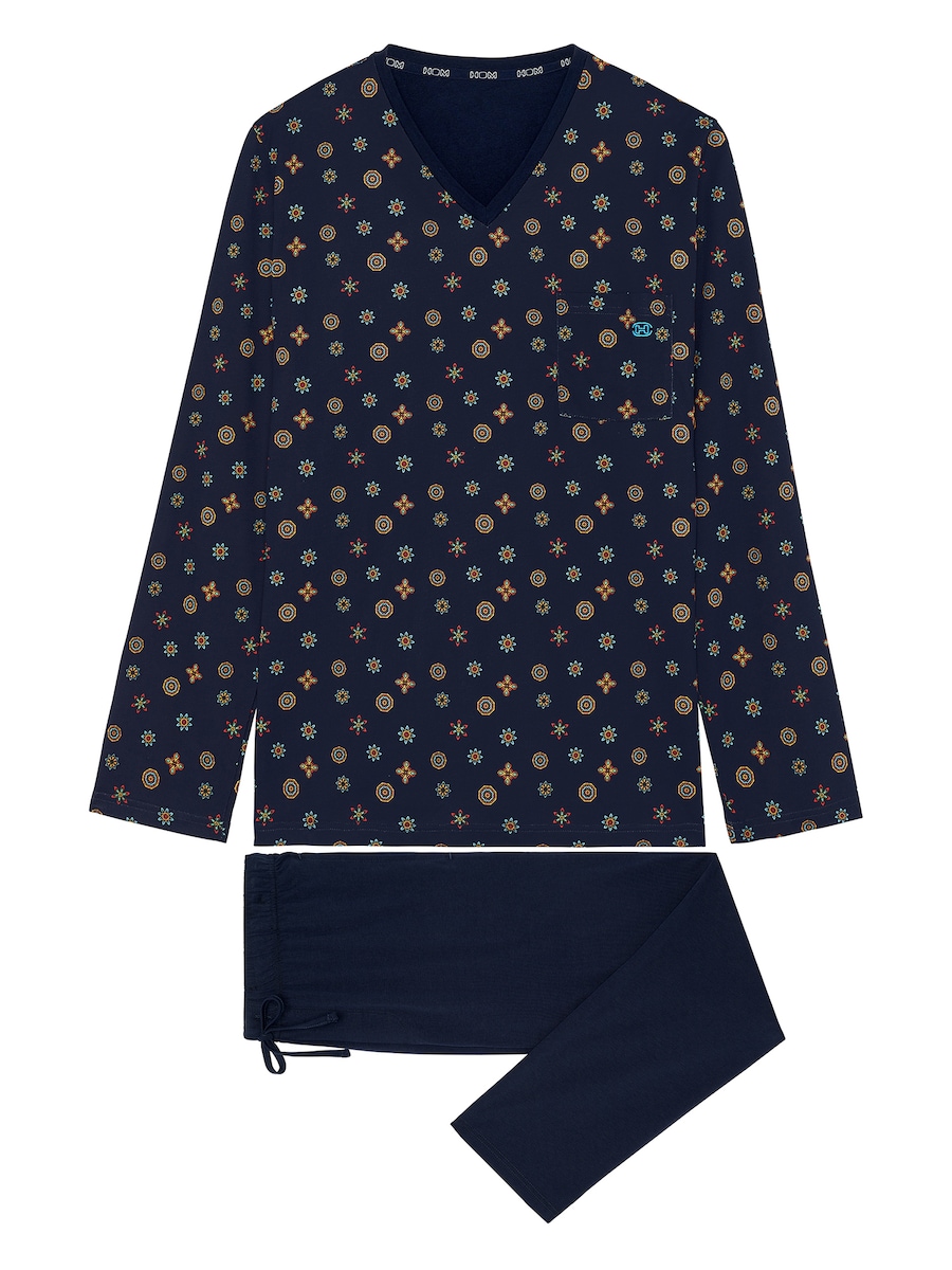 Длинная пижама HOM Mandala, темно-синий
Длинная пижама HOM Mandala, темно-синий