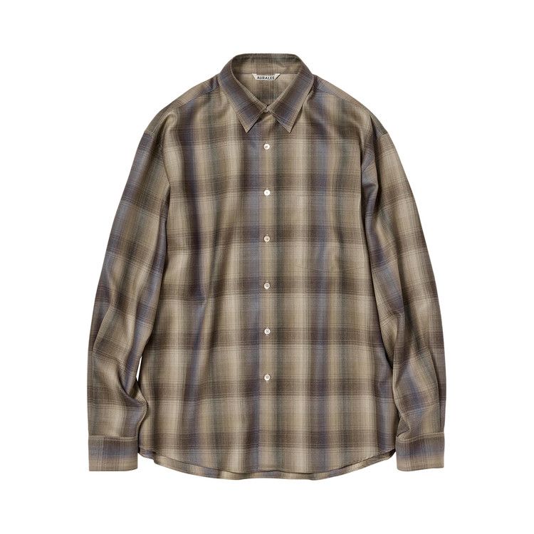 Рубашка Auralee Super Light Wool Check Shirt 'Brown Blue Check'
Рубашка Auralee Super Light Wool Check Shirt 'Brown Blue Check'