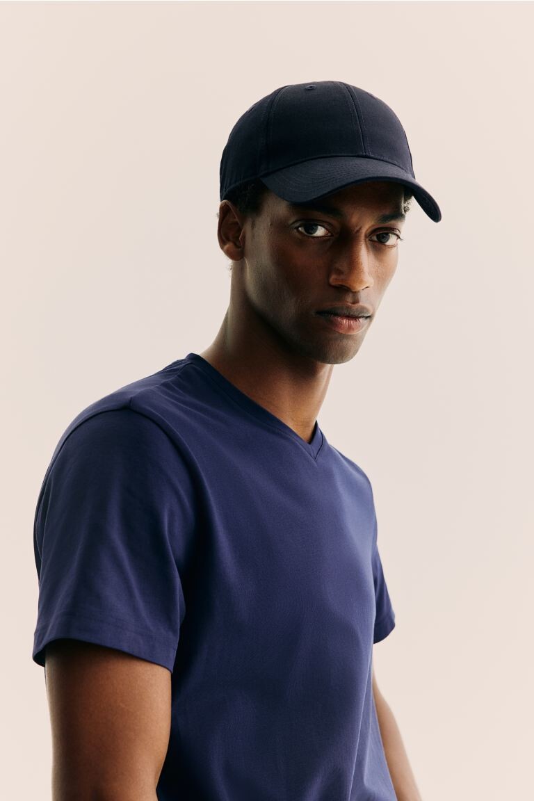 Футболка узкого кроя с v-образным вырезом H&M, синий
Футболка узкого кроя с v-образным вырезом H&M, синий