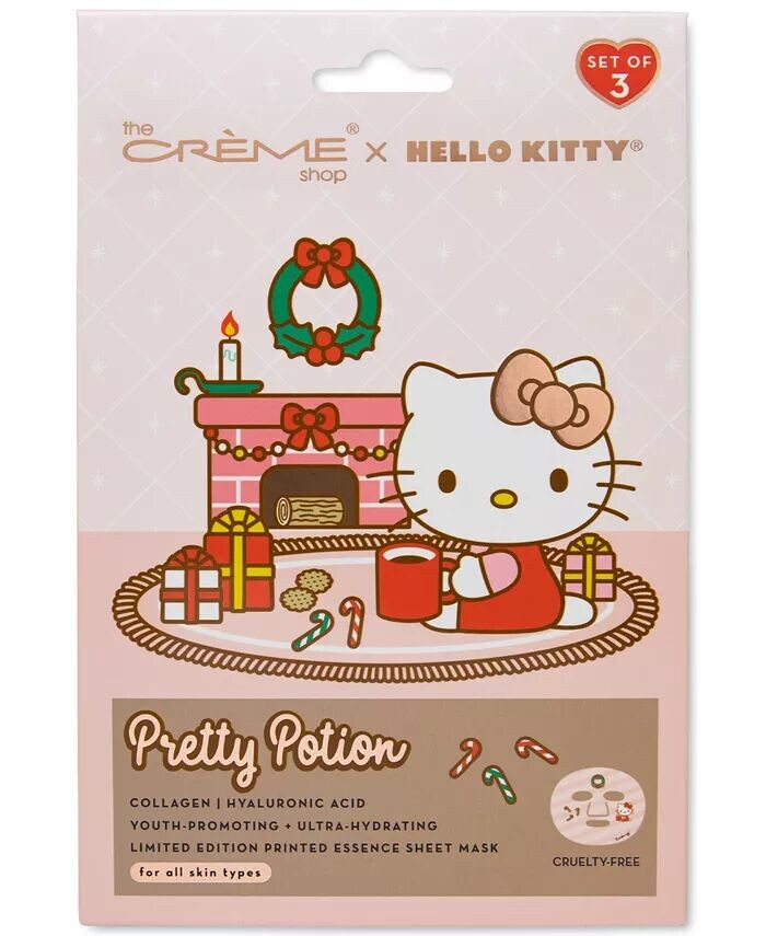 Тканевая маска с эссенцией Hello Kitty Pretty Potion, 3 шт The Crème Shop
Тканевая маска с эссенцией Hello Kitty Pretty Potion, 3 шт The Crème Shop
