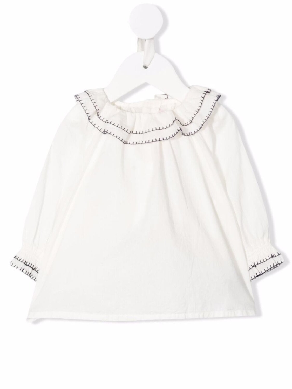 Bonpoint блузка с декоративной строчкой, белый
Bonpoint блузка с декоративной строчкой, белый
