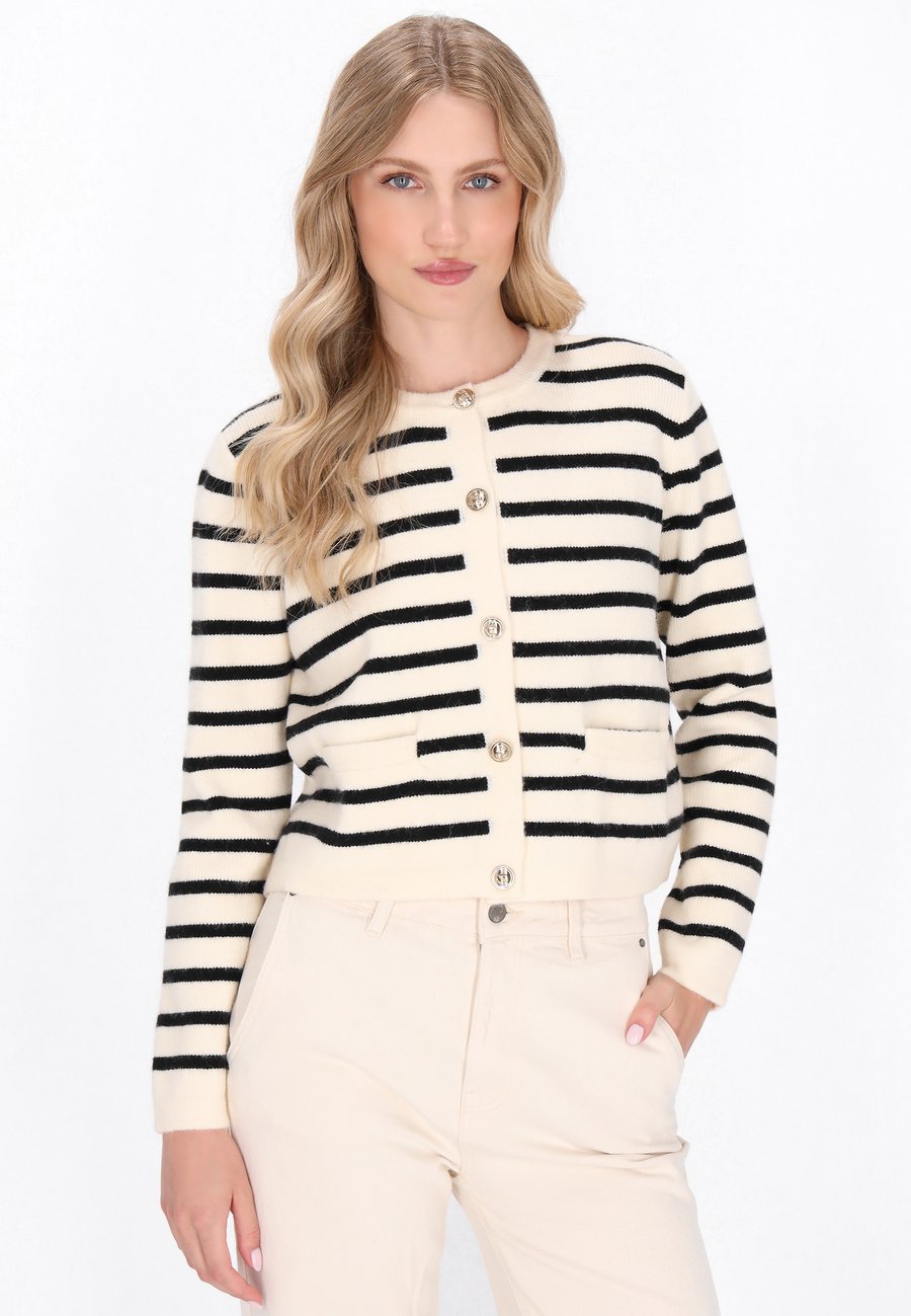 Кардиган DreiMaster Cardigan, Offwhite Black/Off-White
Кардиган DreiMaster Cardigan, Offwhite Black/Off-White