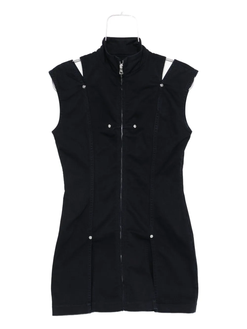 Платье без рукавов с застежкой-молнией спереди Jean Paul Gaultier, синий
Платье без рукавов с застежкой-молнией спереди Jean Paul Gaultier, синий