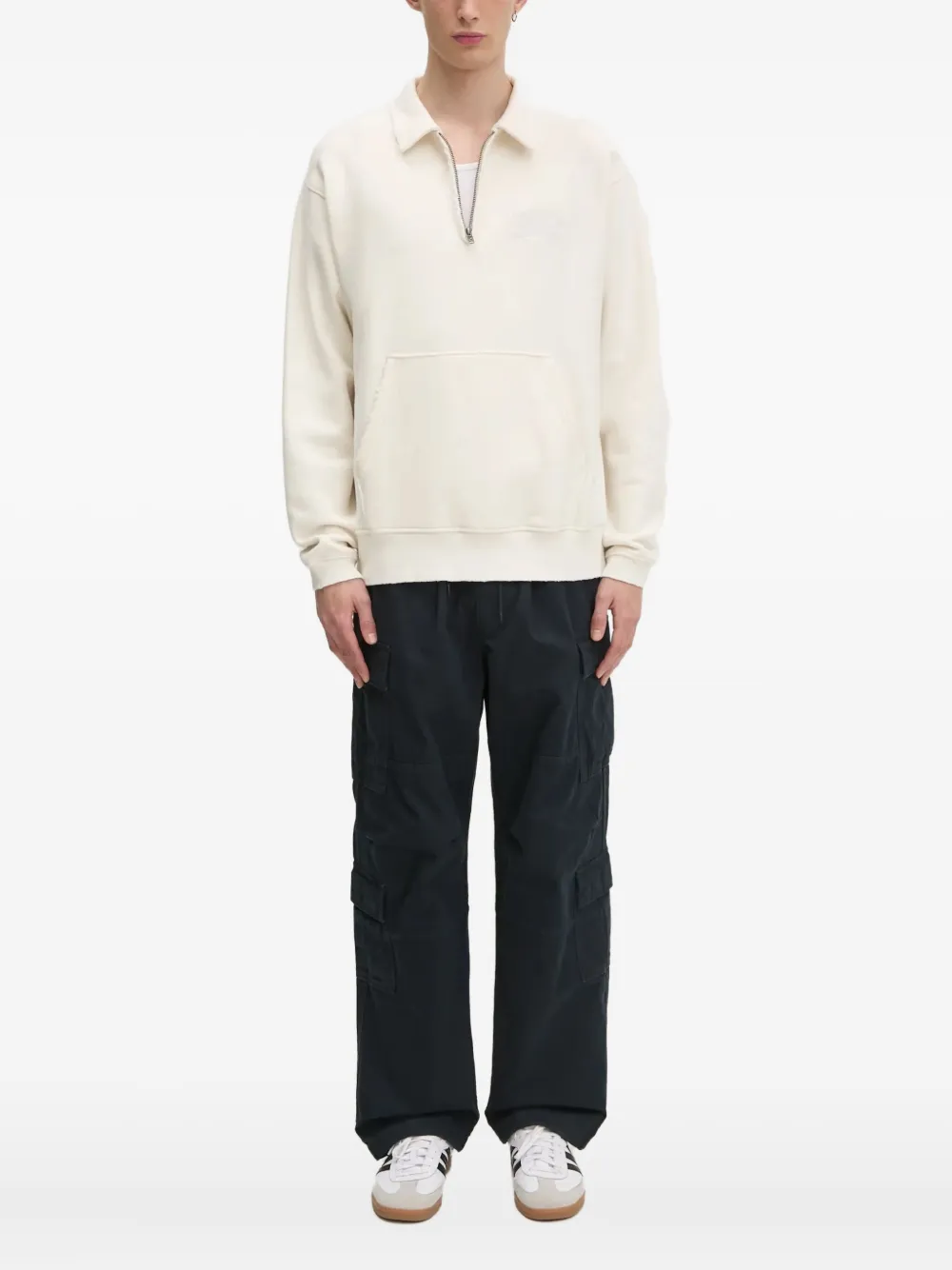 Толстовка с карманом-кенгуру на молнии с половинной молнией This Is Never That, белый
Толстовка с карманом-кенгуру на молнии с половинной молнией This Is Never That, белый