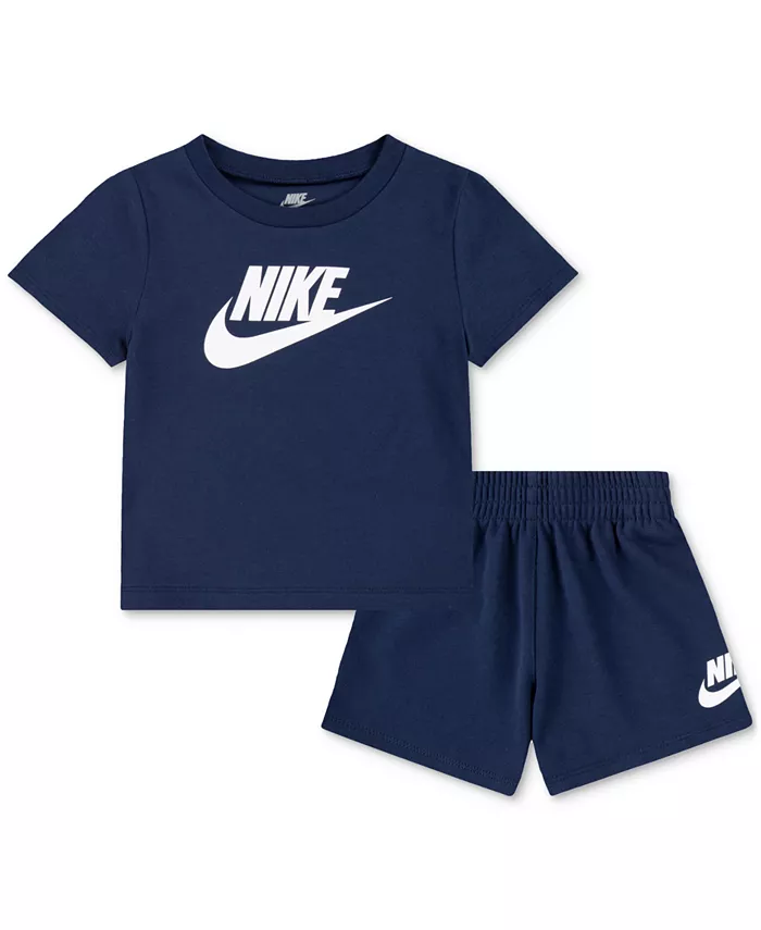Футболка и шорты Baby Club, комплект из 2 предметов Nike, синий 
Футболка и шорты Baby Club, комплект из 2 предметов Nike, синий