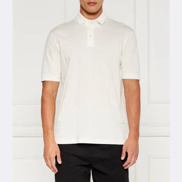 Рубашка поло стандартного кроя Armani Exchange, экрю 
Рубашка поло стандартного кроя Armani Exchange, экрю