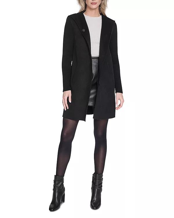 Двустороннее пальто с капюшоном Kenneth Cole, черный
Двустороннее пальто с капюшоном Kenneth Cole, черный