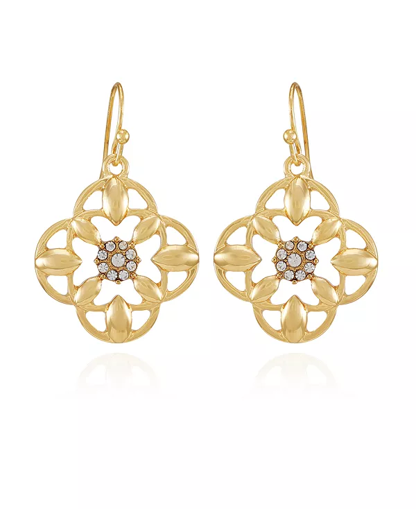 Серьги-Подвески с золотистыми стеклянными камнями T Tahari, gold
Серьги-Подвески с золотистыми стеклянными камнями T Tahari, gold