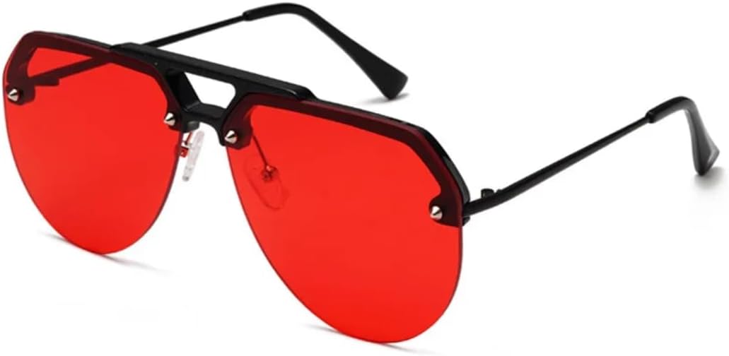 Солнцезащитные очки для мужчин и женщин - защита от УФ-излучения UV400 - без оправы, увеличенного размера, зелено-серые, для занятий спортом на открытом воздухе и вождения DSVIGF, Black-red
Солнцезащитные очки для мужчин и женщин - защита от УФ-излучения UV400 - без оправы, увеличенного размера, зелено-серые, для занятий спортом на открытом воздухе и вождения DSVIGF, Black-red