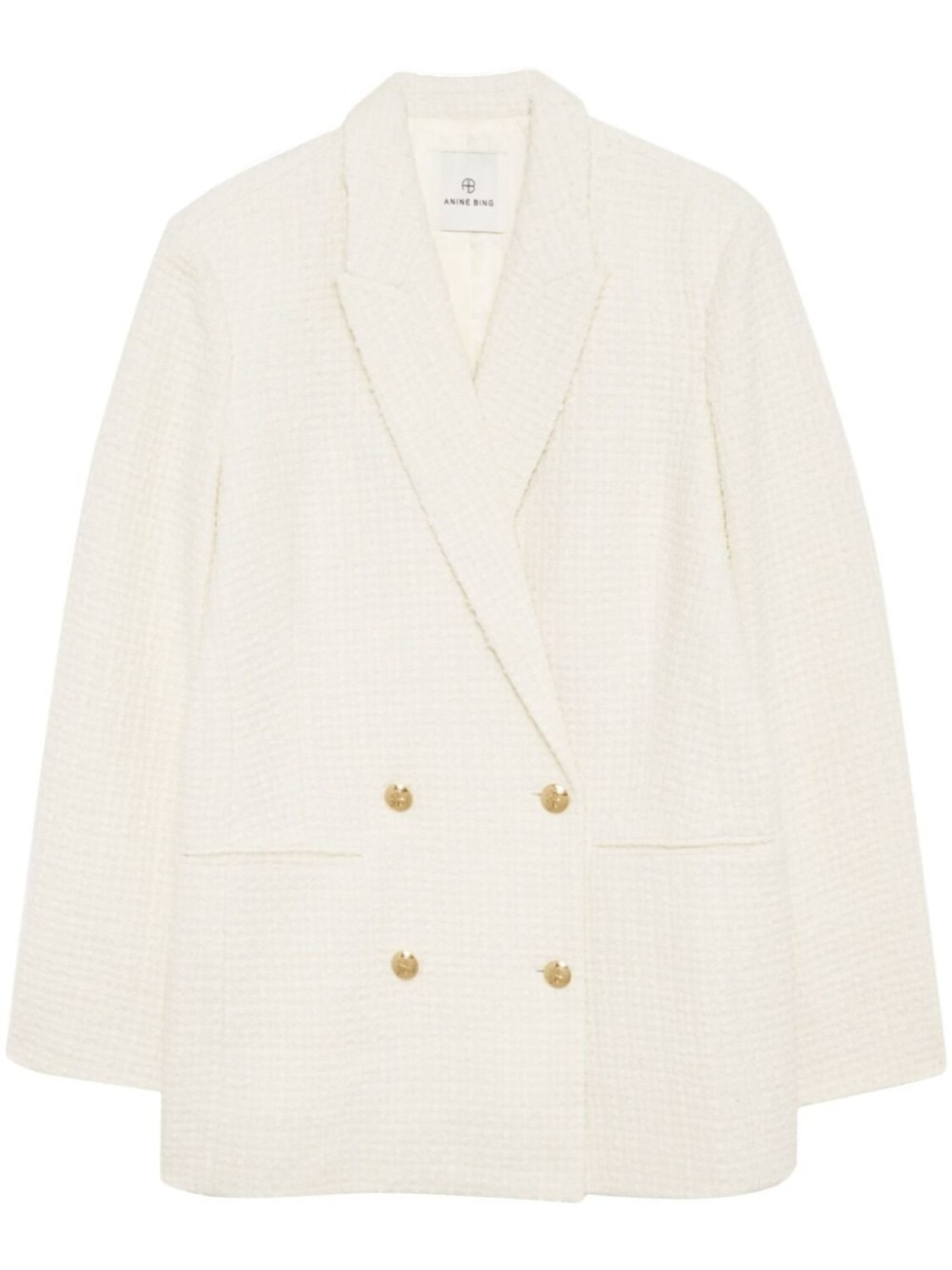 ANINE BING двубортный блейзер Jasmine, нейтральный цвет
ANINE BING двубортный блейзер Jasmine, нейтральный цвет