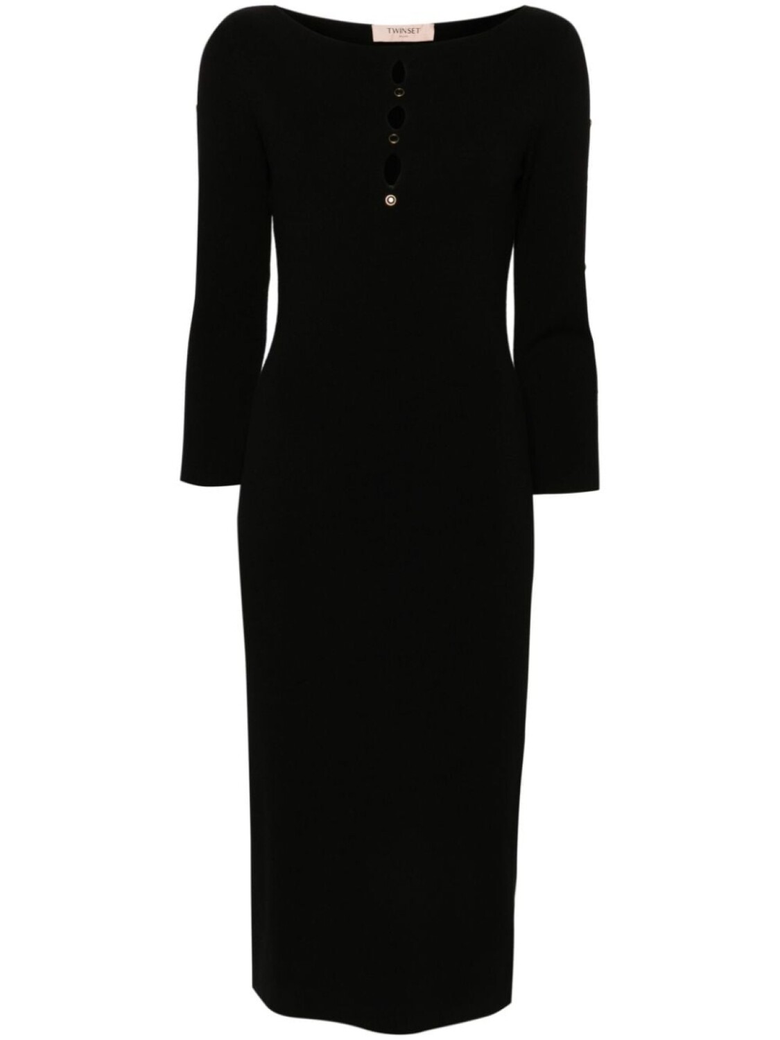 TWINSET трикотажное платье с вырезом, черный
TWINSET трикотажное платье с вырезом, черный