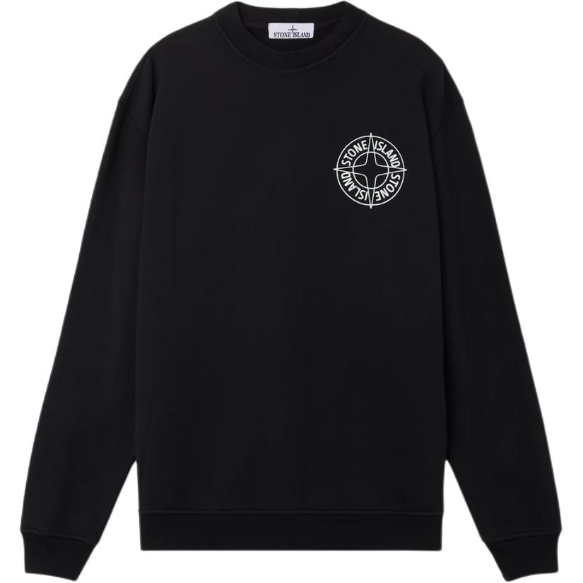 Свитшот с тисненым логотипом STONE ISLAND, черный
Свитшот с тисненым логотипом STONE ISLAND, черный