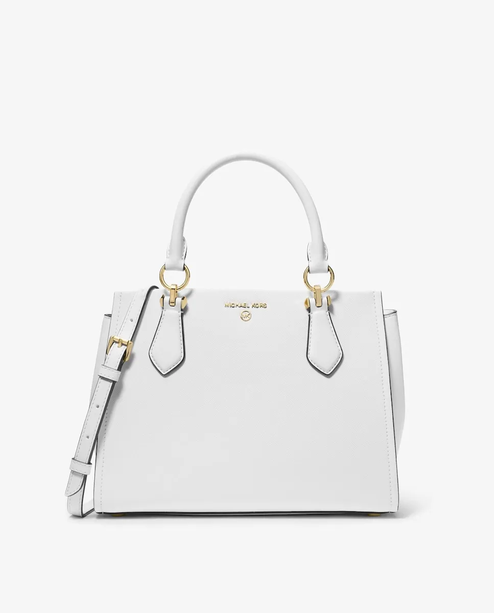 Кожаная сумка Marilyn, трансформируемая в сумку через плечо Michael Michael Kors, белый
Кожаная сумка Marilyn, трансформируемая в сумку через плечо Michael Michael Kors, белый