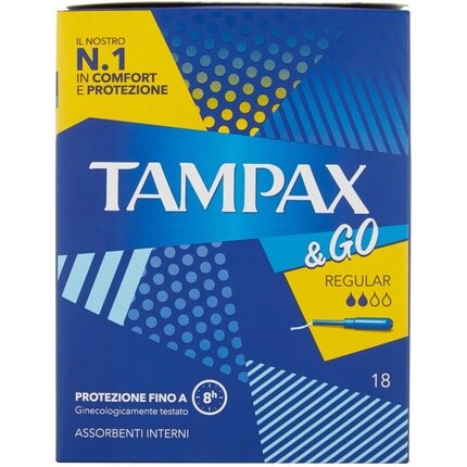 Тампоны Tampax & Go Regular, 18 шт.
Тампоны Tampax & Go Regular, 18 шт.