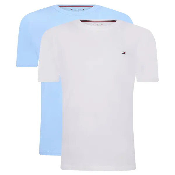 Комплект из двух футболок стандартного кроя Tommy Hilfiger, белый 
Комплект из двух футболок стандартного кроя Tommy Hilfiger, белый