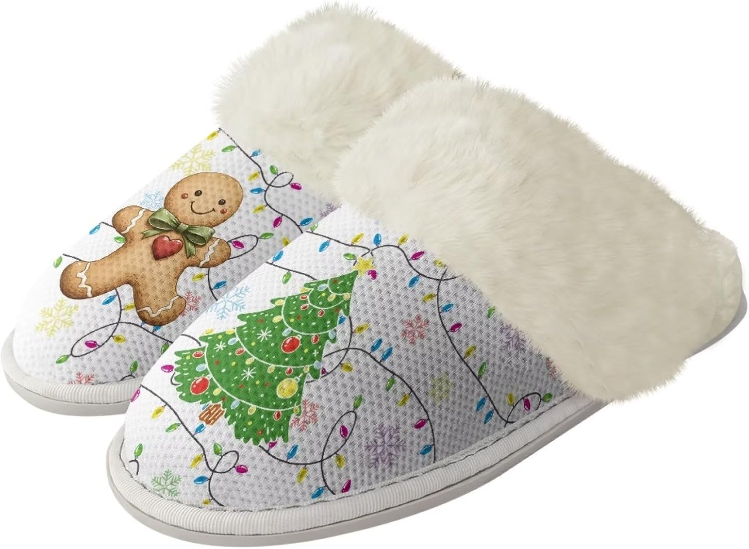 Тапочки Srengjodk для женщин и мужчин, хлопковые фланелевые тапочки с меховой отделкой, домашние тапочки, рождественские тапочки для пары, размеры 36-47, белый
Тапочки Srengjodk для женщин и мужчин, хлопковые фланелевые тапочки с меховой отделкой, домашние тапочки, рождественские тапочки для пары, размеры 36-47, белый