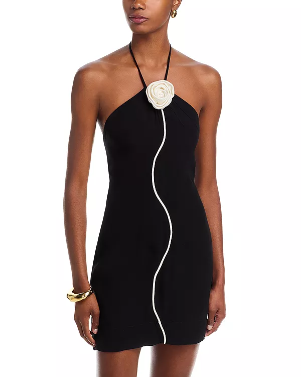 Мини-Платье с цветочной отделкой на воротнике Farm Rio, черный
Мини-Платье с цветочной отделкой на воротнике Farm Rio, черный