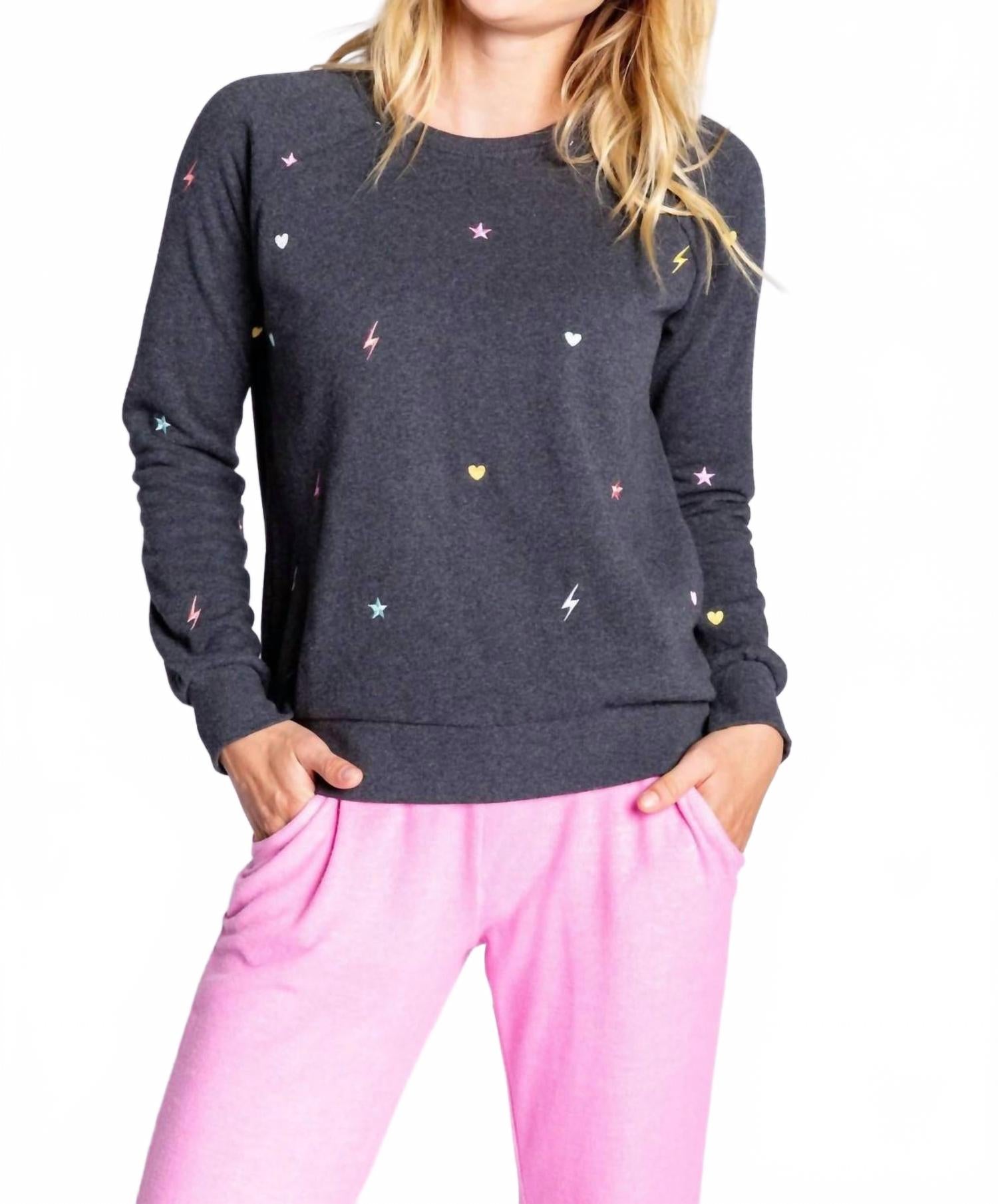 Топ One Love с длинными рукавами в цвете вересковый сланец PJ Salvage, Heather Slate
Топ One Love с длинными рукавами в цвете вересковый сланец PJ Salvage, Heather Slate