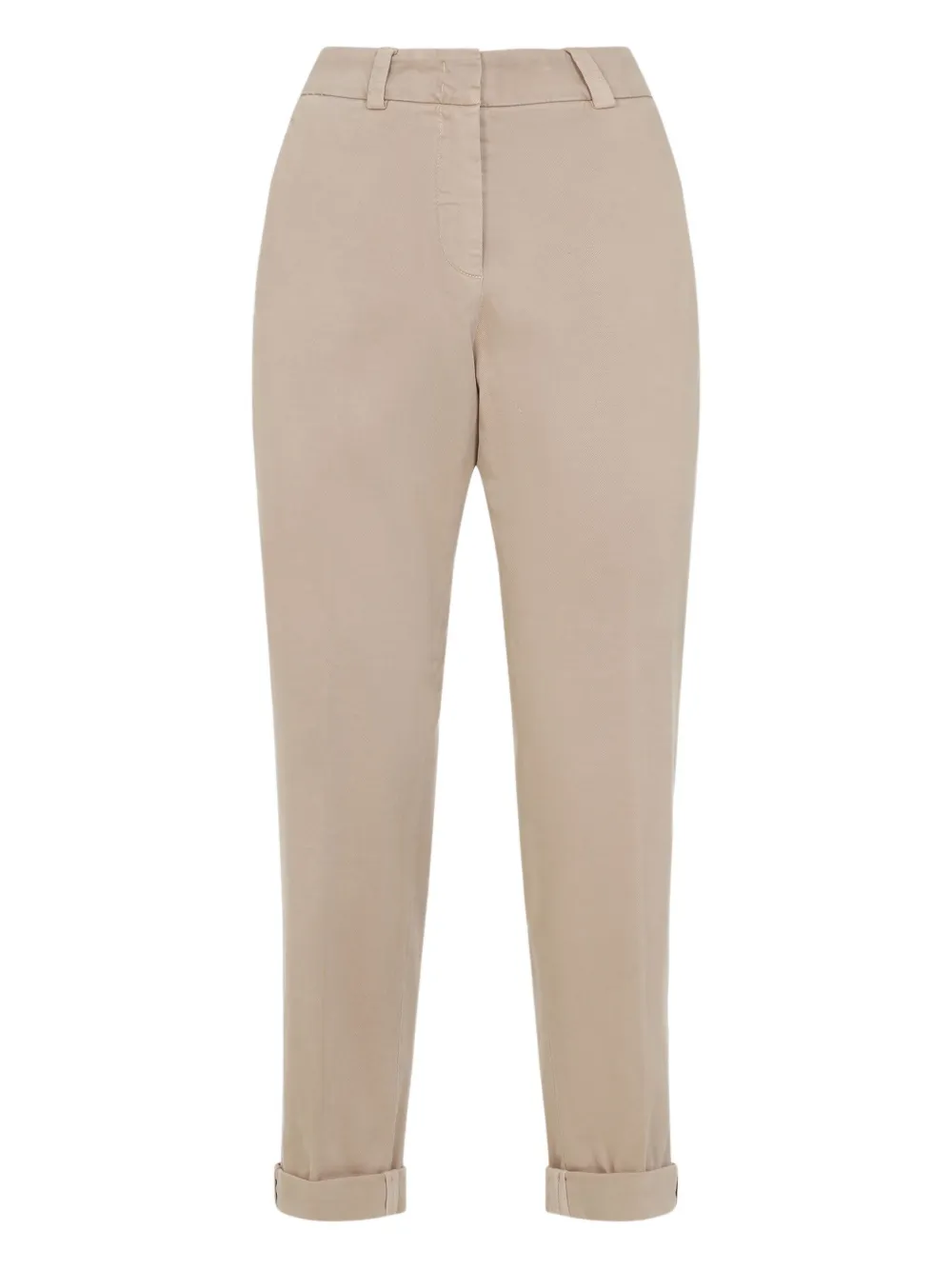 Хлопковые брюки с манжетами Peserico, нейтральный
Хлопковые брюки с манжетами Peserico, нейтральный