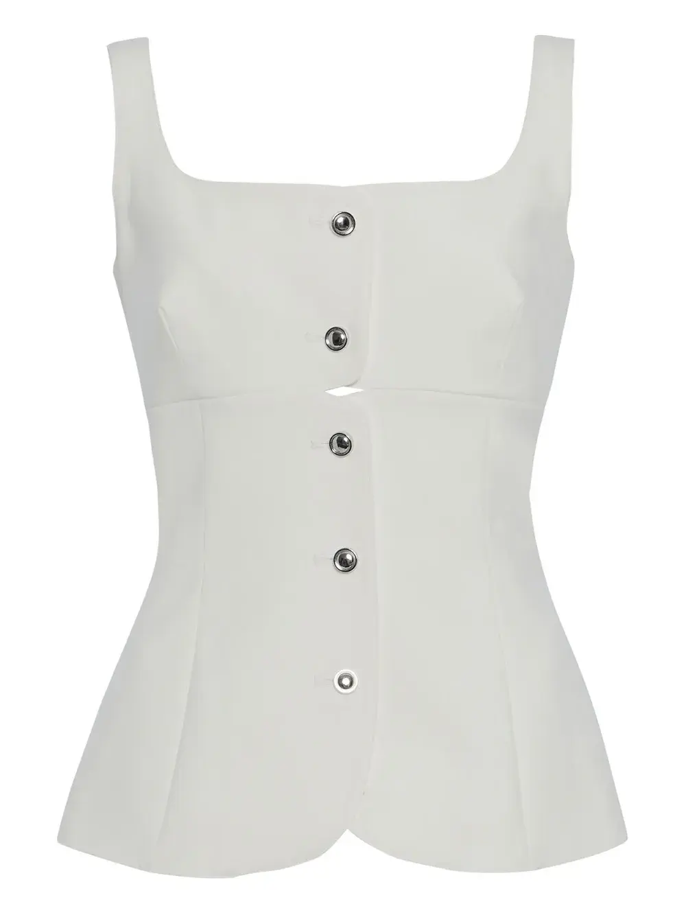 Топ с квадратным вырезом Rosetta Getty, белый
Топ с квадратным вырезом Rosetta Getty, белый