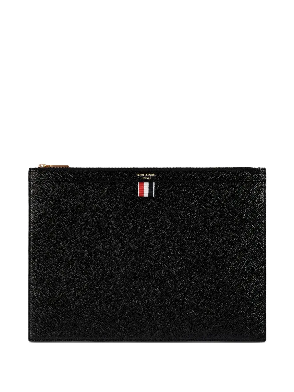 Клатч из кожи с логотипом Thom Browne, черный
Клатч из кожи с логотипом Thom Browne, черный