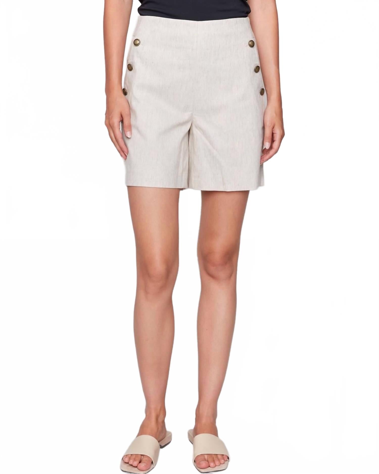 Шорты The Sybil Linen Blend Short In Cream CHARLIE B
Шорты The Sybil Linen Blend Short In Cream CHARLIE B
