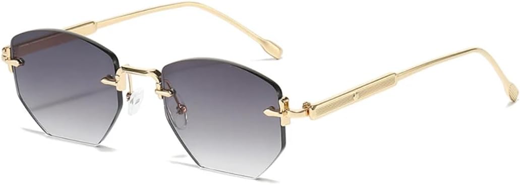 Ретро-солнцезащитные очки квадратной формы с многоугольными линзами для женщин, модные без оправы, прозрачные линзы Ocean, защита от УФ-излучения UV400 для мужчин UATXTAU, Golden Gray Gradient
Ретро-солнцезащитные очки квадратной формы с многоугольными линзами для женщин, модные без оправы, прозрачные линзы Ocean, защита от УФ-излучения UV400 для мужчин UATXTAU, Golden Gray Gradient